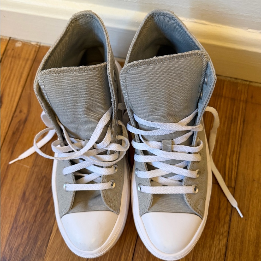 LN Converse Women's Chuck Taylor All Star Move Platform High Tops,Slate Sage Gum - Picture 5 of 7